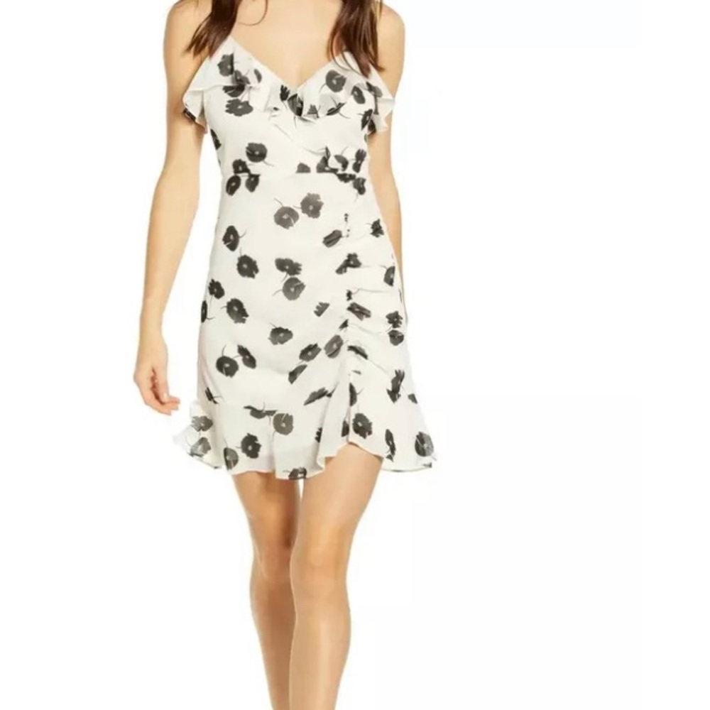 NEW All in Favor Callie ruffle mini dress with tags
